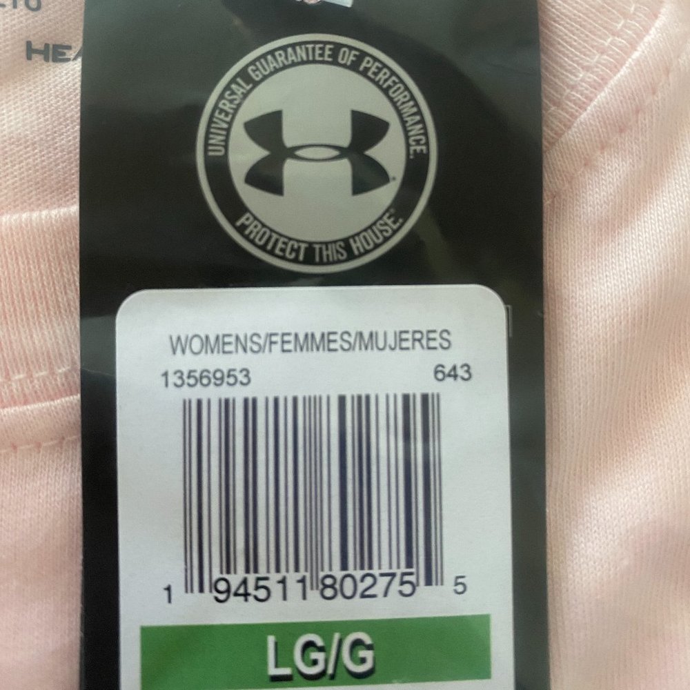 🌸Sale🌸 Under Armour Project Rock Graphic T Shirt Pink Women's Size 1356953 643 - Picture 4 of 5